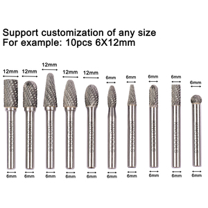 10pcs 1/4 "6 מ" מ חתוך כפול כלי מתכת חיתוך טונגסטן קרביד - Product Image 6
