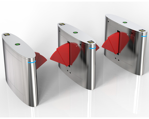 Torniquete de control de acceso de acero inoxidable Barrera de puerta de aleta Torniquetes de tipo Premium - Product Image 5