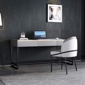 Leichte Luxus Marmor Büro tische einfache moderne Home Tischplatte Schublade Stauraum platzsparende Computer Schreibtisch Ecke Arbeits zimmer Schreibtisch - Product Image 5