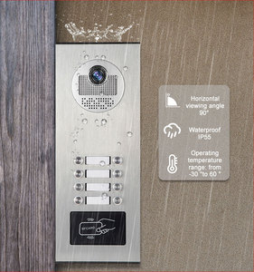 8 Tasten für Multi Family Factory Direct Türklingel mit wasserdichtem Kamera monitor <span class=keywords><strong>Video</strong></span> <span class=keywords><strong>Intercom</strong></span> <span class=keywords><strong>System</strong></span>