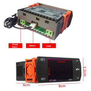 Controlador de temperatura de microordenador, termostato Digital de STC-3000, 12V, 24V, 110 ~ 220V - Product Image 3
