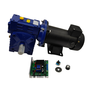 180 В 1/2HP 1750 об/мин комплект мотора постоянного тока с щеткой + червячная коробка передач и контроллер скорости PWM - Product Image 2