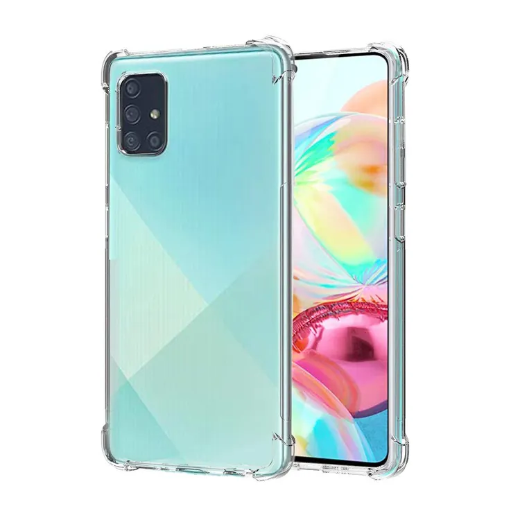 Voor Samsung Galaxy A71 Case, Schokbestendig Transparant Clear Mobiele Covers Phone Case Voor Samsung Galaxy A71 Fundas Para Celulares