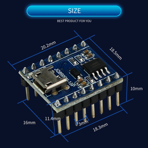 Módulo de reproductor de música de voz MP3 con sonido USB de 3W, transmisión de Audio, 7 disparadores/UART/TTL, programable, 4M/16M - Product Image 5