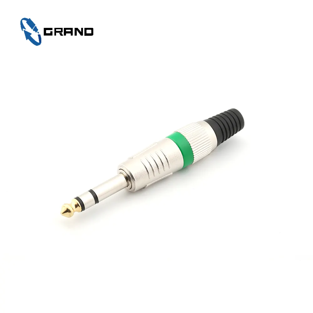 Gold Tip Audioプラグ6.35ミリメートルジャック1/4インチPRO METAL男性Mono Jack Plug