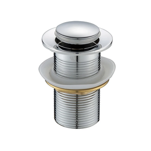 Lavello bagno filtro a conchiglia copertura con scarico a scomparsa lavaggio a mano trabocco in plastica in acciaio inox Click Clack attivazione - Product Image 5