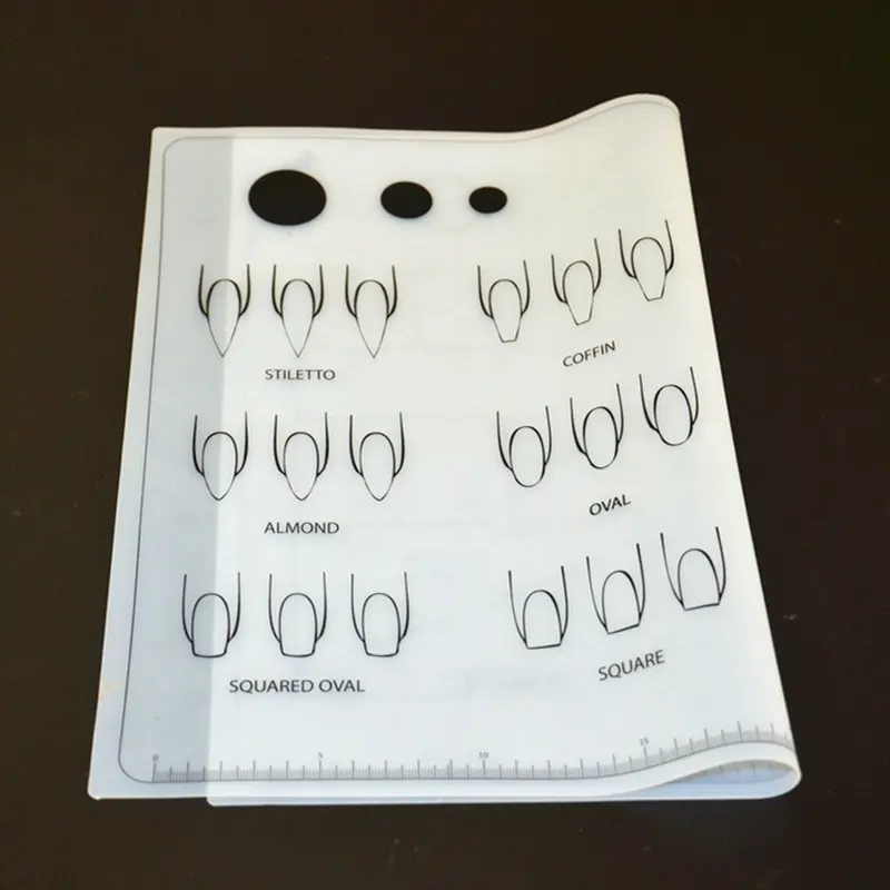 Estampado inversa sello de agua de transferencia de mármol práctica espacio de diseño de Arte de uñas de manicura alfombrilla de silicona