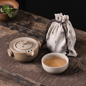 复古日式功夫茶具换窑快速粗瓷一壶一杯便携旅行办公用茶壶 - Product Image 5