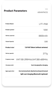 Radio + analogico doppia modalità globale 4G LTE rete Walkie Talkie Sim Card POC VHF UHF Android a due vie Radio - Product Image 5