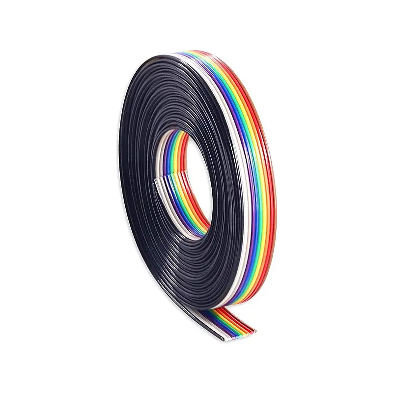 Precio de fábrica Cable de cinta plana de 8 pines Rollo de cable IDC Pantalla Arco Iris Cable de cinta Cable de altavoz UL21311
