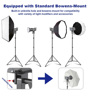 LUXCEO ไฟ Led สปอตไลท์แบบพกพา,ชุดไฟสตูดิโอถ่ายภาพและวิดีโอ Led SL100D วัตต์สองสี100 - Product Image 6