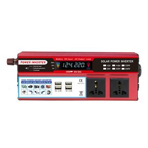 Inversor de onda senoidal pura <span class=keywords><strong>1000W</strong></span> DC AC 12V 24V 48V Entrada 100V 110V 120V 220V 230V 240V LCD 60Hz 30A 2500W 1600W NFC Conectividade