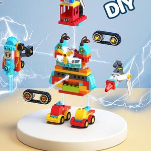 Diy 3d Kids Creative Educational Toy Construction Assembly 158pcs <strong>Building</strong> <strong>Game</strong> Toy <strong>Robots</strong> for Kids <strong>Building</strong> Blocks - Product Image 3