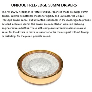 <span class=keywords><strong>2</strong></span> אינץ hifi אוזניות נהג 50mm 32ohm מתכת אלומיניום מסגרת היי-תאימות רול קצה הסרעפת עם Nanofiber לfreeedge