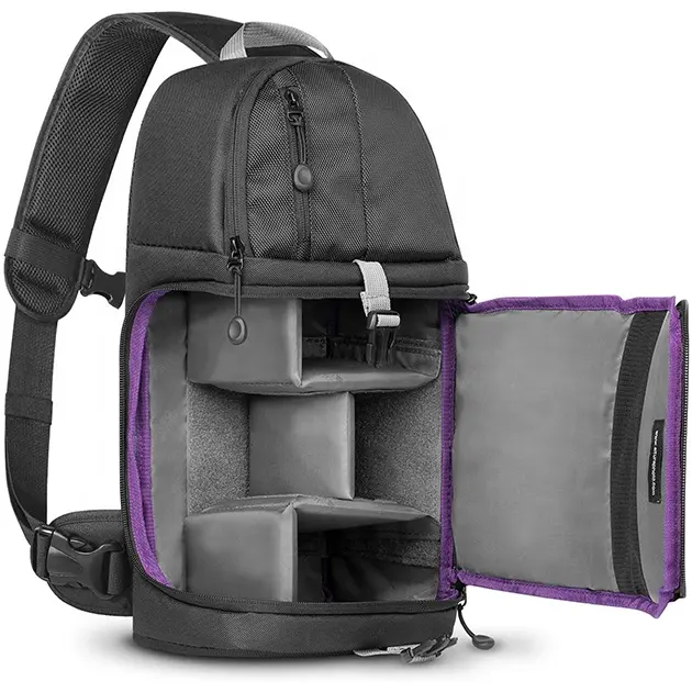 Customized DSLR waterproof Outdoor Travel Photographer Shoulder Bag Video Photo Camera Sling Backpack