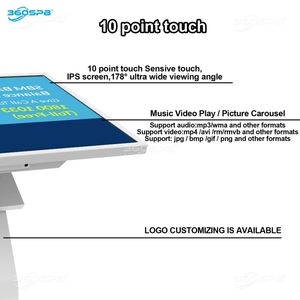 360SPB ITK55K Interaktiver LCD-Monitor Touchscreen K/S/H-förmiger Kiosk Informationen Kiosk Helpdesk Kiosk Bank Kiosk - Product Image 5