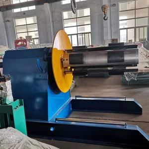 Used Steel Hydraulic Decoiler Uncoiling Device Automatic <strong>Loading</strong> Car Roof Sheet <strong>Machine</strong> <strong>Tile</strong> Industries' Coil Support Motor Core - Product Image 1