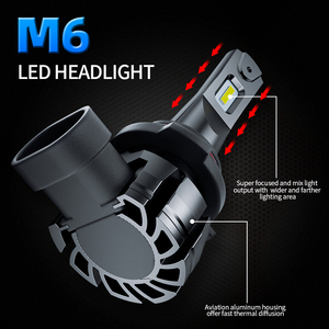 Istikrarlı performans parlak 10000 lümen LED farlar 6500K beyaz LED far dönüşüm kiti H4 H7 araba LED far - Product Image 3