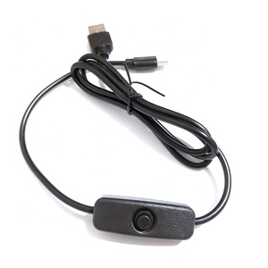 USB di Tipo C 5V 3A Cavo di Ricarica per Raspberry Pi 4 Cavo di Alimentazione con Interruttore ON/OFF per RPI 4 Modello B RPI 4B di Calcolo - Product Image 1