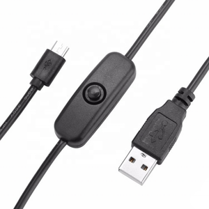 OEM Micro USB Cavo di Alimentazione Cavo di Ricarica Con ON/OFF Interruttore Per Raspberry Pi 3/2/B-Nero - Product Image 3