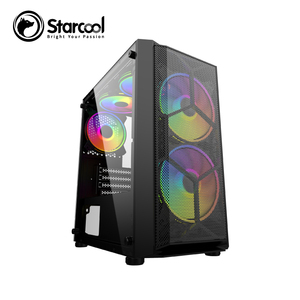 KINPOWER Customized <strong>PC</strong> <strong>Case</strong> for Gaming Mid Tower White Color With 280mm RGB Fan Computer Gaming <strong>Case</strong> - Product Image 1