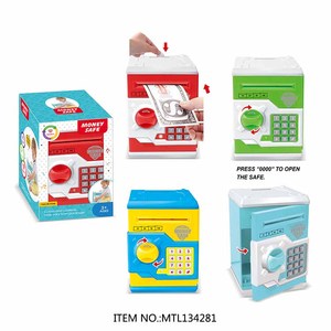 Couflage צבע מטבע בטוח כסף כסף בנק חיסכון תיבת סיסמא atm צעצועים לילדים