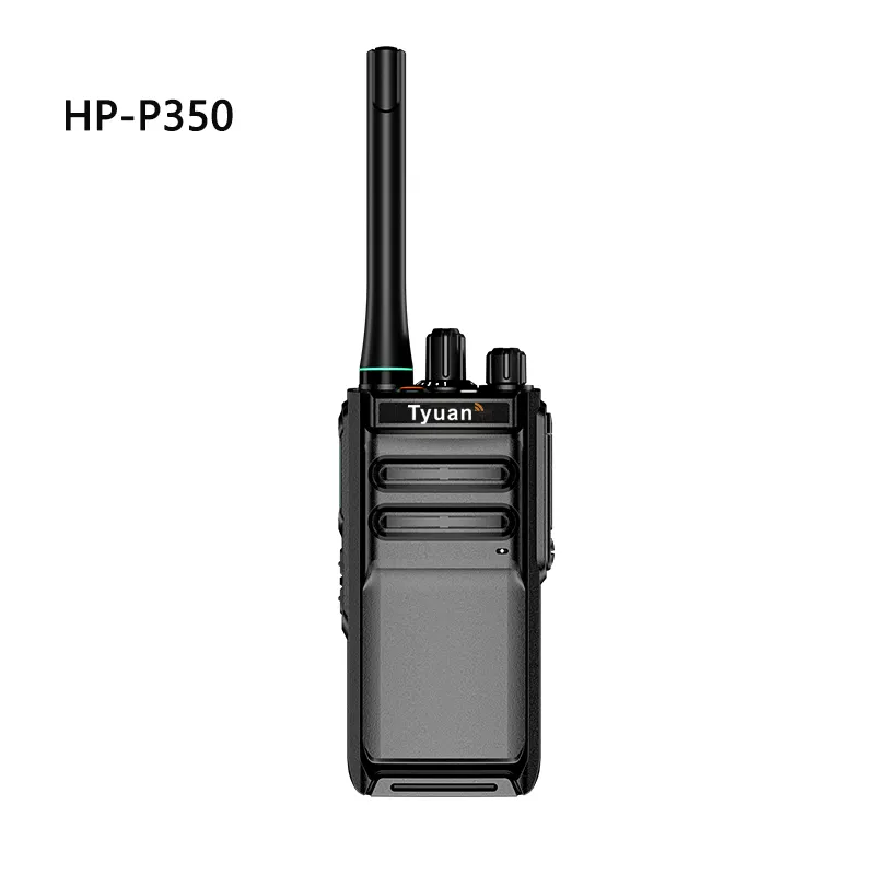 Tyuan HP-P350 walkie-talkie 5W UHF vhf radyo walkie talkie uzun bekleme süresi IP68 su geçirmez aes256 şifreleme el radyosu