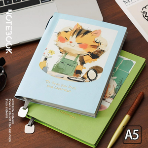 HK Thick Original <strong>Color</strong> Illustration <strong>Notebook</strong> Book A5 Horizontal Line High Value Student Classroom <strong>Notes</strong> - Product Image 2
