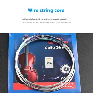 Cuerda de Violonchelo de práctica de prueba de grado Alice A803, cuerda G de núcleo de alambre de acero plástico con envoltura de aleación, características especiales de juego - Product Image 3