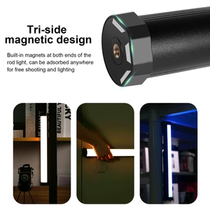 อุปกรณ์เสริมกล้องคุณภาพสูง PULUZ 135 LEDs ภาพมือถือติดแสงสีเต็มรูปแบบ RGB เติมแสง - Product Image 4
