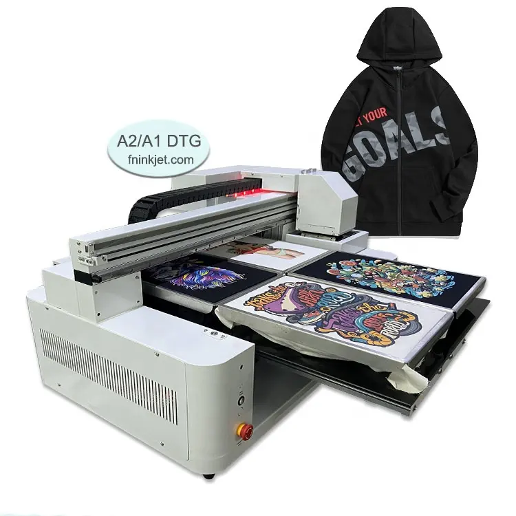 Entrega rápida directa a la impresora de telas Máquina de impresión de camisetas con 2/4/6 paletas Impresora digital DTG Buen precio