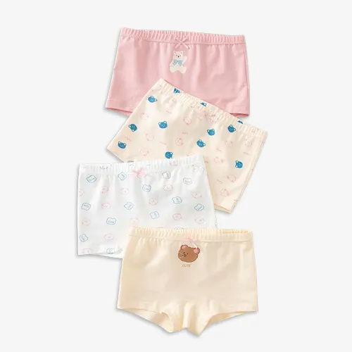 Cute Pattern 4 - 12 Years Girl Kids Panties Wholesale Kids cotton Underwear Children Underwear