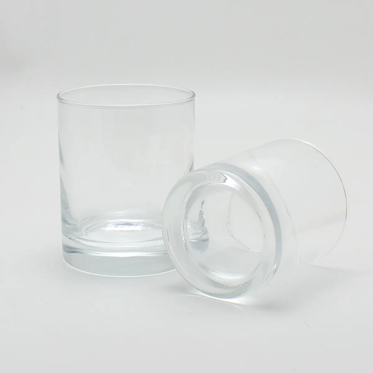 Recipiente vacío de vidrio transparente, frascos de vela pesada, 20cl, 30cl, karen, venta al por mayor
