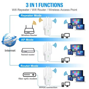 원래 공장 5G 와이파이 범위 연장 라우터 1200Mbps 6 안테나 WPS 쉬운 설정 와이파이 신호 중계기 U13 - Product Image 3
