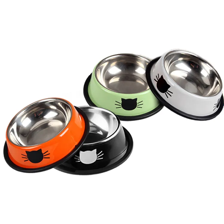 Bán Buôn Thép Không Gỉ Dog Bowl Nhà Sản Xuất Đầy Màu Sắc Pet Bowls Cat Bát Thức Ăn Nước Hoặc Thức Ăn Container