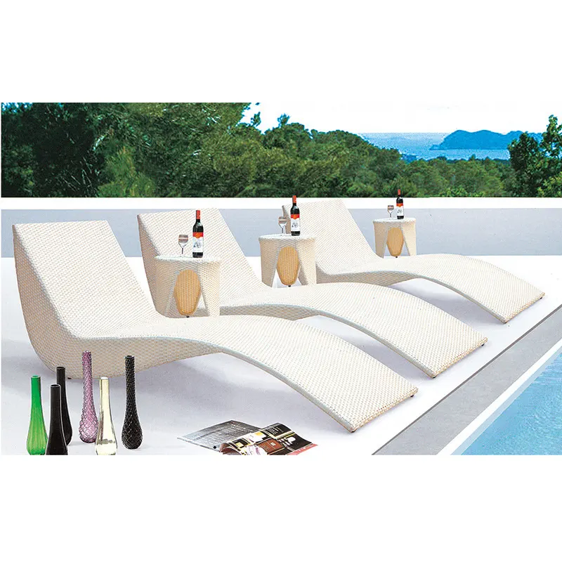 Tumbona de ratán para el sol, silla moderna para patio, piscina, Diván, salón de natación, gran oferta