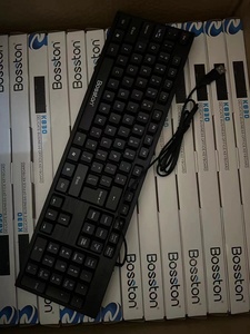 k830 standard USB interface 104-key French English layout wired <strong>keyboard</strong> for <strong>notebook</strong> desktop computer - Product Image 2