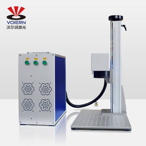 Voiern 20w 30w 50w fiber lazer işaretleme makinesi taşınabilir otomatik tabela işareti seri numarası vin numarası plaka fibee