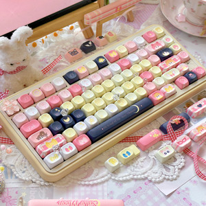 Sai-Lor Moon keycaps 136/140 keycap คีย์เชอร์รี่/XOA โปรไฟล์ PBT Dye subbed keycap สำหรับ MX สวิตช์คีย์บอร์ดกลไก - Product Image 1