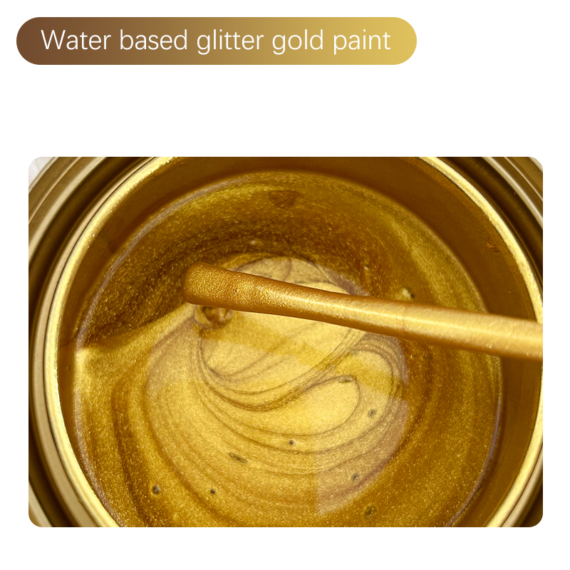Peinture à base d'eau d'or de scintillement (500kg ~ 1000kg)