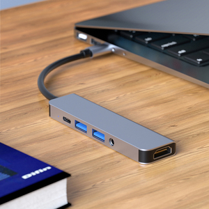 Multifunction Laptop Docking Station Type C <strong>5</strong> in <strong>1</strong> Dock All in One PD HDTV Hub 2 Ports USB 3.0 <strong>Audio</strong> <strong>Adapter</strong> - Product Image 4