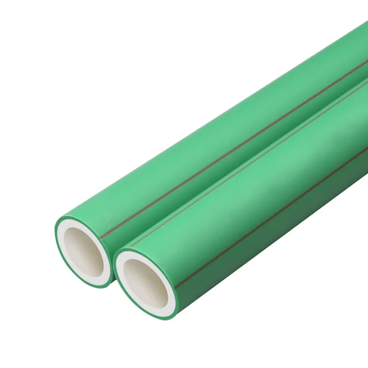 Tubo de água de transporte de plástico PPR Tubo de água fria e quente de alta densidade 25mm Preço do tubo PPR