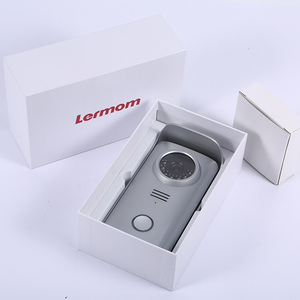 Lermom doble forma de sistema de intercomunicación 4,3 pulgadas botón táctil mini LCD pantalla color visiophone 2 fils 2 cable de video de la puerta teléfono intercomunicador - Product Image 2