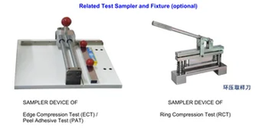 Máquina de prueba de compresión automática, probador de aplastamiento de papel ECT RCT, probador de aplastamiento de borde de compresión de anillo para cartón de tubo de papel