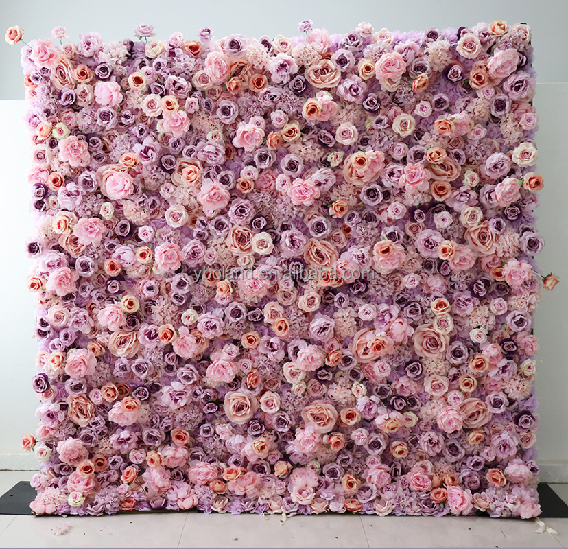 6# Muro di fiori viola