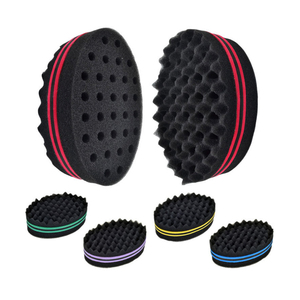 Tóc Bàn Chải Miếng Bọt Biển Twist Sóng Cắt Tóc Công Cụ Cho dreads Afro Locs Twist Curl Cuộn Dây Màu Đen - Product Image 3