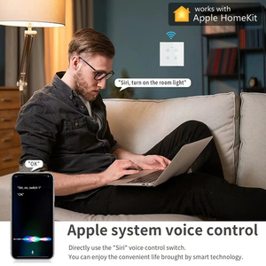 JRUMP Apple Homekit Interruptor <strong>Smart</strong> Home <strong>Touch</strong> <strong>Switch</strong> WIFI Voice Light <strong>Switches</strong> Siri Voice Control Matter <strong>Smart</strong> <strong>Switch</strong> - Product Image 3