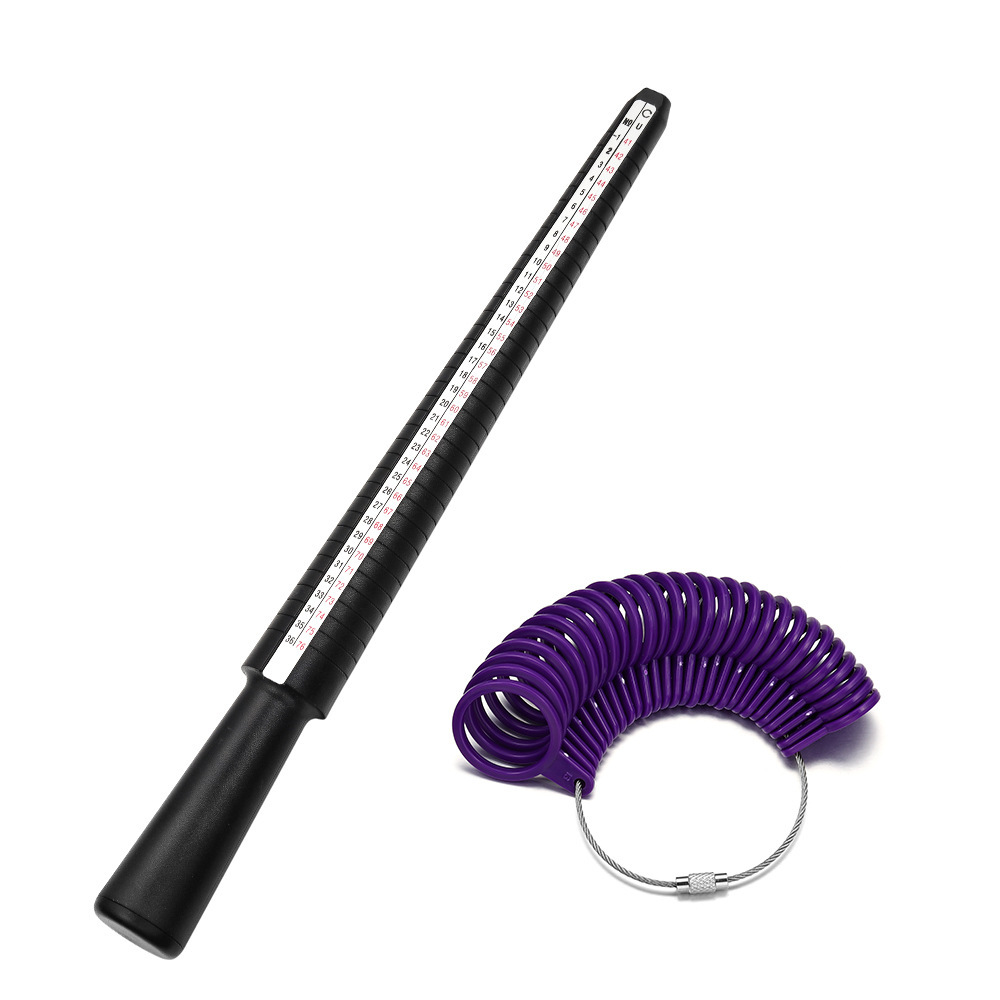 Measuring rod, measuring ring, purple