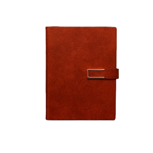 סגנון פשוט כיסוי hardcover 6 מחברת קלסר טבעת עם מגנט a5 pu מעור מתכנן a4 יומן מותאם אישית למילוי יומן מותאם אישית