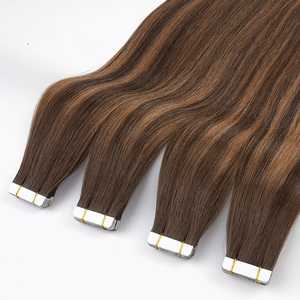 Brazilian Straight Remy Invisible Tape-in Weft Extensions Real <strong>Human</strong> Hair Straightforward and <strong>Easy</strong> to Apply - Product Image 2